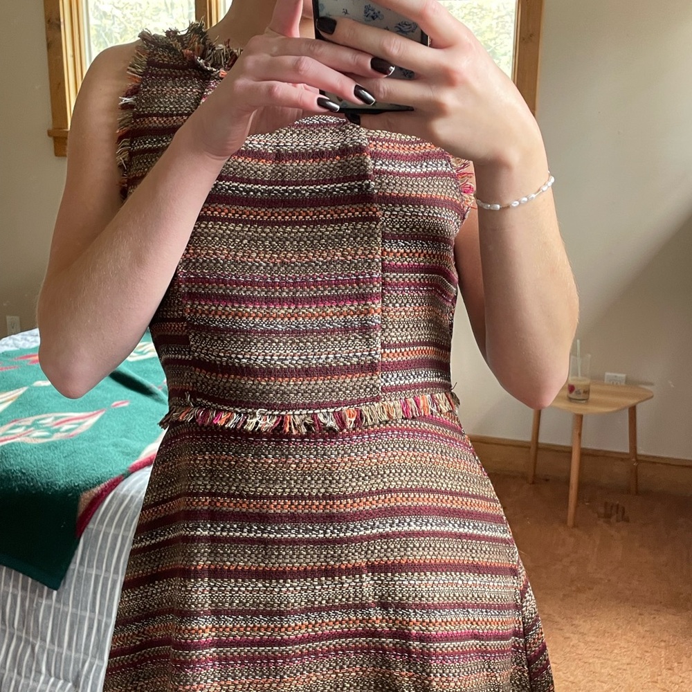 She + Sky Multicolor Striped Mini Dress